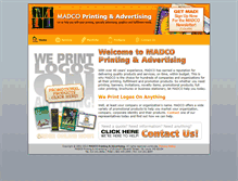 Tablet Screenshot of madcoprinting.com